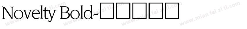 Novelty Bold字体转换